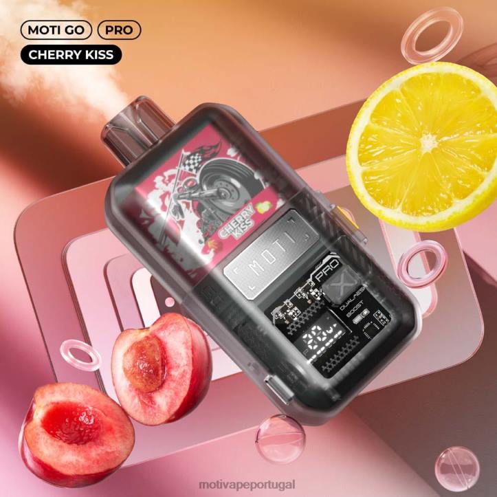 MOTI Go Pro vape descartável (5%, 12.000 baforadas) beijo de cereja 6JZ6Z15 MOTI vape review