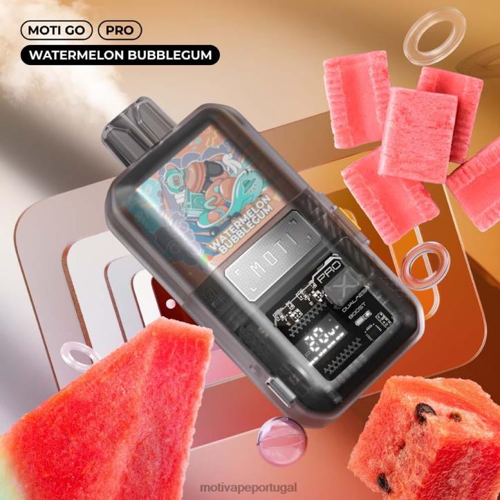 MOTI Go Pro vape descartável (5%, 12.000 baforadas) chiclete de melancia 6JZ6Z23 MOTI vape price
