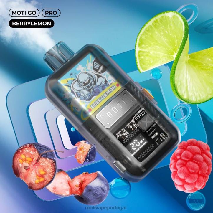 MOTI Go Pro vape descartável (5%, 12.000 baforadas) limão 6JZ6Z11 MOTI vape portugal